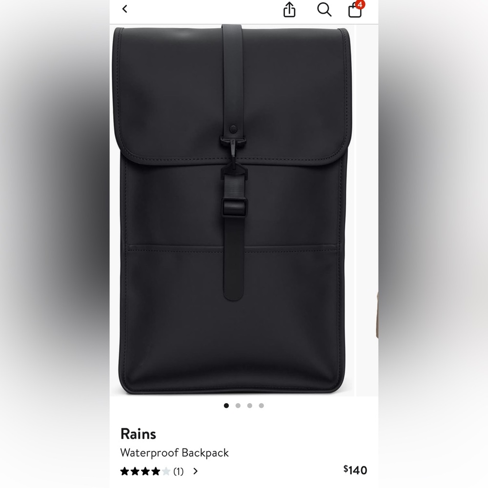 Rains Charcoal Men's Backpack